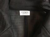 Ozbek Black Mesh Tulle Jacket and Mini Skirt Suit