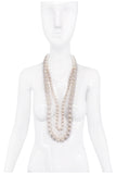 Vintage Pearl Necklace with a Gold Claps