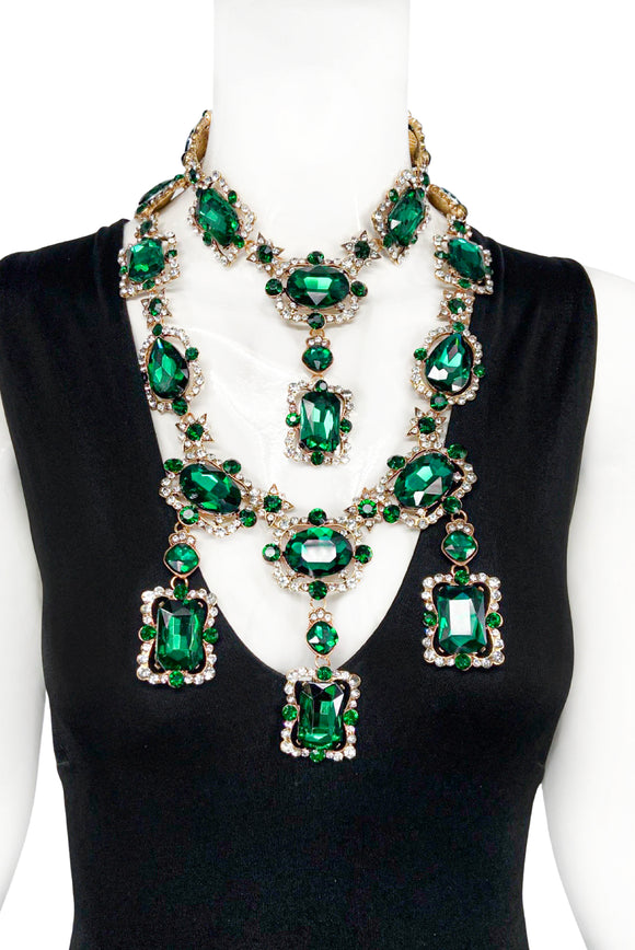 Armen Ra Green Emerald Necklace Set