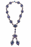 Armen Ra Purple Amethyst Crystal Long Necklace
