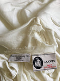 Lanvin White T-Shirt with Shoulder Ruffle Detail
