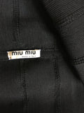 Miu Miu Black Strapless Bustier Bandage Top