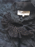 Ted Lapidus Paris Couture Leopard Print Ruffle Blouse - BOUTIQUE PURCHASE PRICE