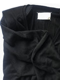 Maison Martin Margiela Pointed Shoulder Black V Neck Sweater Dress