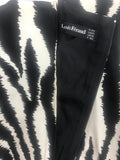 Louis Féraud Black and White Zebra Print Dynasty Dress - BOUTIQUE PURCHASE PRICE