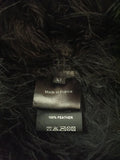 Sonia Rykiel Black Marabou Plume Feather Vest - BOUTIQUE PURCHASE PRICE