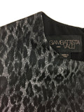 Giambattista Valli Grey Leopard Print Fit and Flare Dress