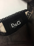 D&G by Dolce & Gabbana Black Chiffon Baby Doll Top - BOUTIQUE PURCHASE PRICE