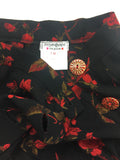 Yves Saint Laurent Rose Print Wrap Skirt - BOUTIQUE PURCHASE PRICE