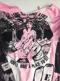 "Eat Lipstick" Punk Deconstructed Boy Whore T-shirt
