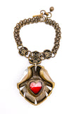 Lanvin Maharaja Crown Jewel Pendent Necklace Set SS2010