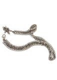 Vintage Silver Chain and Crystal Rhinestone Belt