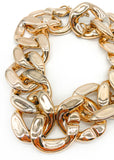 J.W. Anderson Style Huge Link Graphic Gold Interlocked Chain Necklace