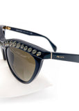 Prada Cat Eye Sunglasses with Crystal Detail