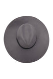 Vintage Gray Felt Floppy Wide Brim Hat