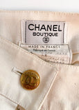 Chanel Ivory Nautical Cargo Trouser