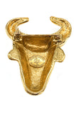 Christian Lacroix Gold "Taurus" Broach - BOUTIQUE PURCHASE PRICE