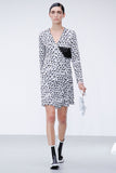 J.W. Anderson Textured Latex Painted Print Wrap Dress Spring 2013 Collection