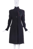 Jurgi Persoons "Arterial Biopsy" Black Wool Coat with Lace SS1999