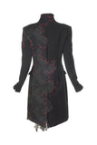 Jurgi Persoons "Arterial Biopsy" Black Wool Coat with Lace SS1999