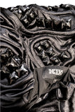 KTZ Black Nylon Studded Geometric Pattern Dress