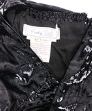 Vicky Tiel Black Liquid Shine Cocktail Dress - BOUTIQUE PURCHASE PRICE