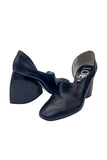 Loewe Black Leather "High Drop" Acrylic Shine Sculptural Heel