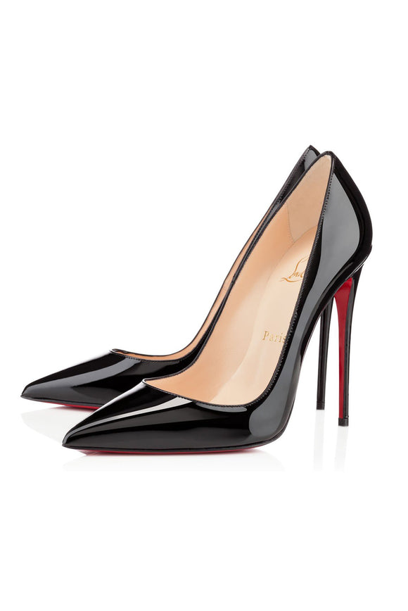 Christian Louboutin Pigalle Follies Patent Leather Pointed Toe Stiletto