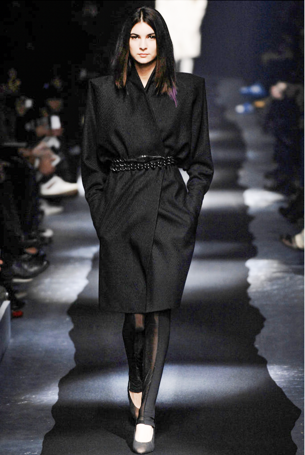 Maison Martin Margiela Oversized Pointed Shoulder Kimono Coat