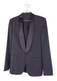 Maison Martin Margiela Black Tuxedo Suit Jacket Blazer with Satin Shawl Collar