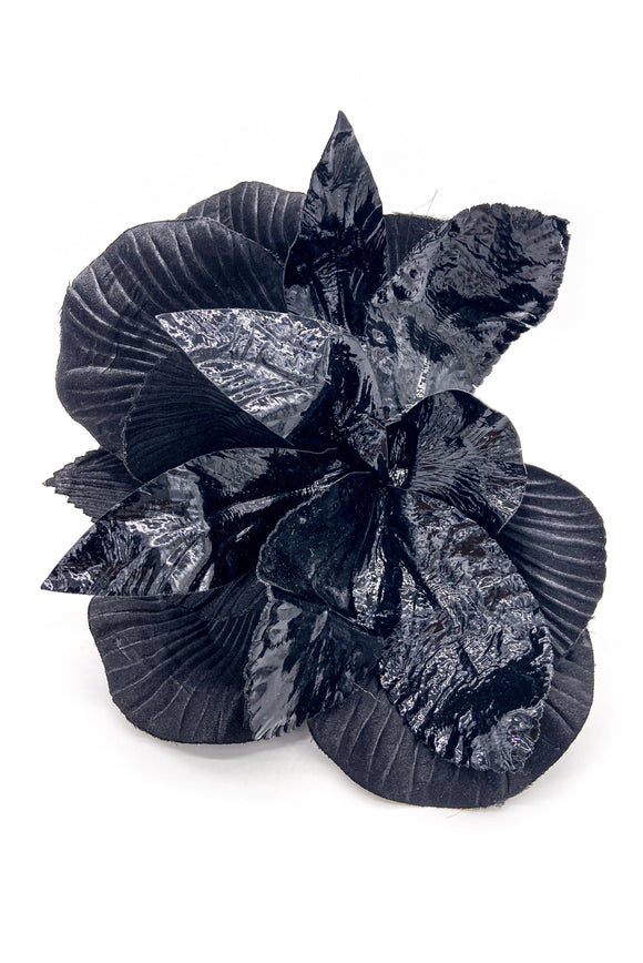 M&S Smallberg Dramatic Black Fabric Flower