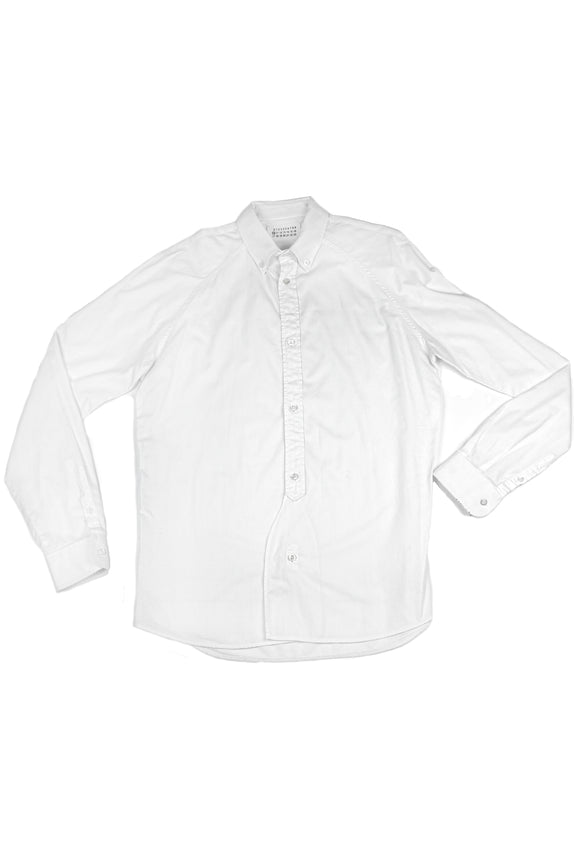 Maison Margiela White Button-Up Menswear Shirt