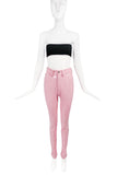 Maison Margiela Baby Pink Vinyl Leather Pants