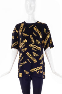Moschino Couture "Fauxschino" Oversized T-Shirt - BOUTIQUE PURCHASE PRICE