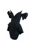 Thierry Mugler Black Velvet "Vampire" Dress Haute Couture 1981