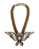 Lanvin Art Deco Eagle Runway / Ad Campaign Necklace SS2012