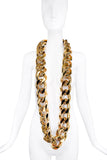Vintage Gold Oversized XL Chain Link Choker Necklace