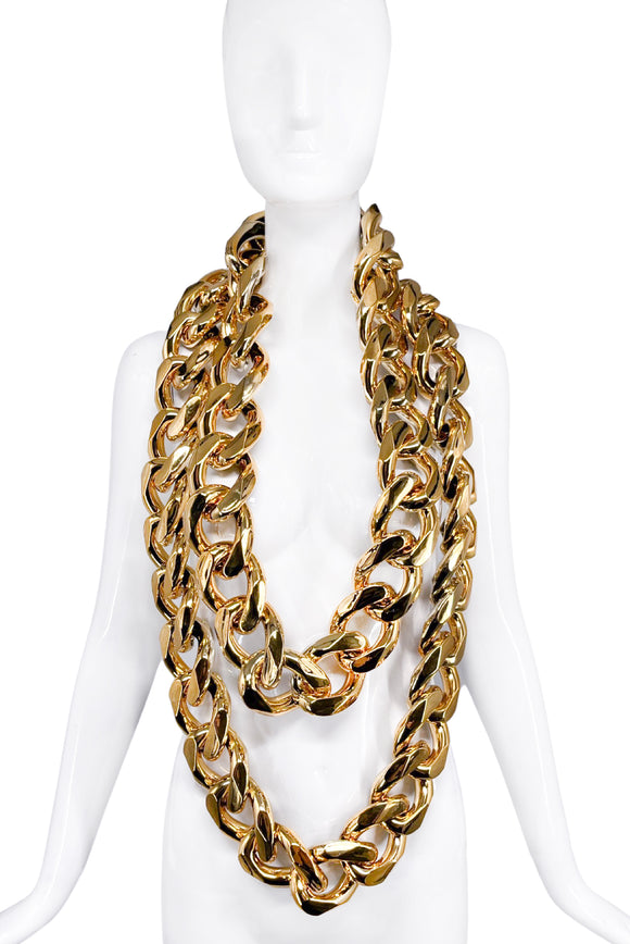 Vintage Gold Oversized XL Chain Link Necklaces