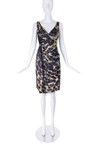 Prada Silk Brown Leopard Dress