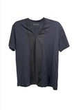 Prada Black Dark Navy Basket Ball Jersey Fishnet T-Shirt