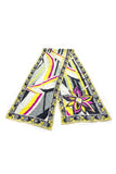 Emilio Pucci Multicolor Flower Print Silk Scarf