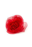 M&S Smallberg Burgundy Silk and Red Rose Chiffon Pair