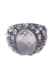 Roberto Cavalli Silver Crystal Oversized Bracelet