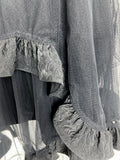 Simone Rocha Black Asymmetrical Ruffle Skirt - BOUTIQUE PURCHASE PRICE