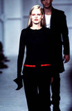 Helmut Lang Black Cardigan with the Red Stripe SS1997