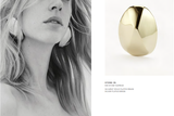 Xenia Bous Gold Metallic Big Stone Choker Necklace - BOUTIQUE PURCHASE PRICE