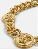 Versace Gold Triple Medusa Chain Necklace
