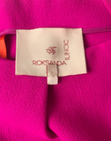 Roksanda Fuchsia Pink "Margot" Dress With Lantern Sleeves Spring 2012