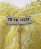 Emilio Pucci Yellow Lace Bolero - BOUTIQUE PURCHASE PRICE