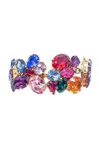 Yves Saint Laurent Multi-Color Rhinestone Bracelet